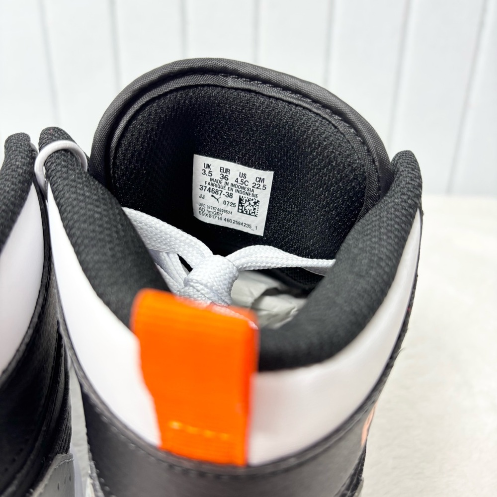 Puma High-Top Sneakers in Black, White, and Gray Size 4.5 - Picture 5 of 10